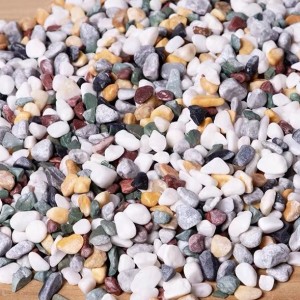 五种彩色机制石混Five Colors Machine-Made Stone Mix