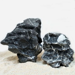 test-黑白根英石（Seiryu Stone with Blackand White lines）