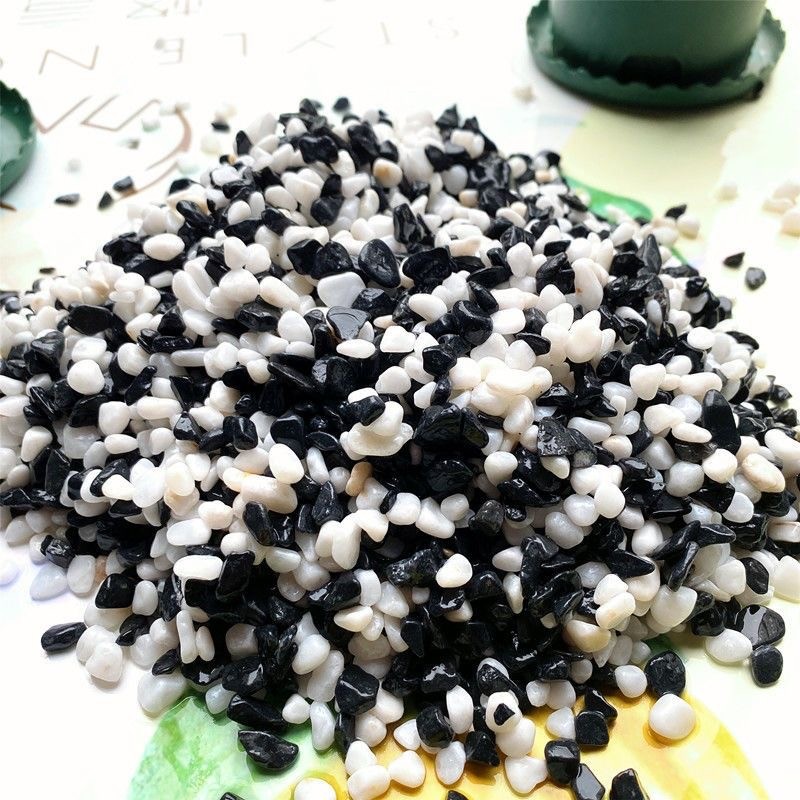 test-機製黑白混石(不染色)Machine-Made Black Mix White StonelNo Stainingi